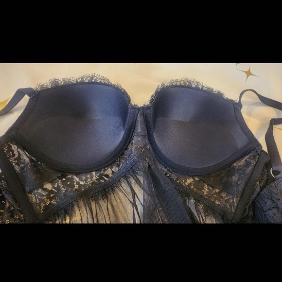 Victoria's Secret Black Sheer Lace Chemise - Picture 5 of 7